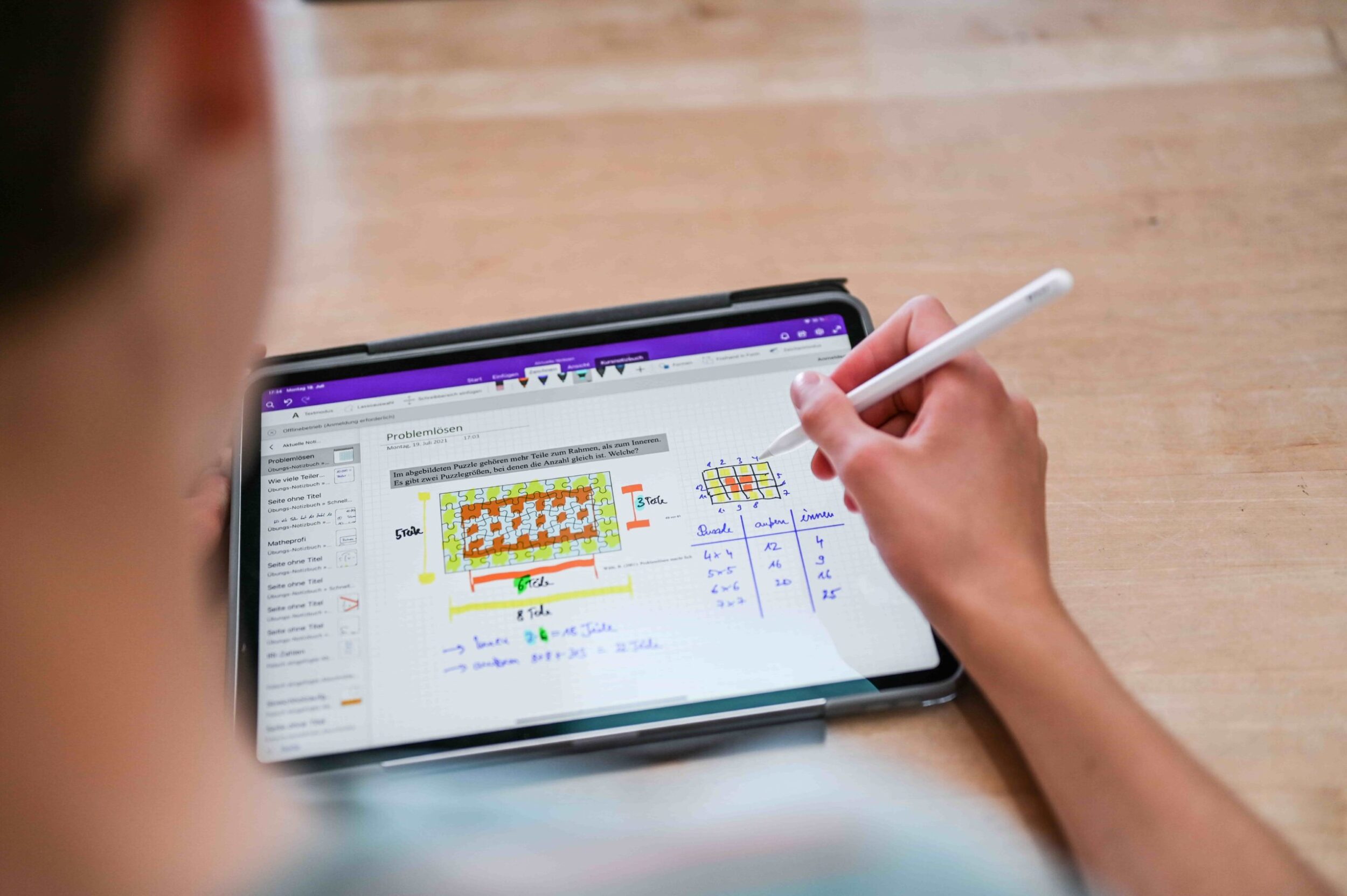 Online Ninth Grade image 9 (name girl working on tablet)